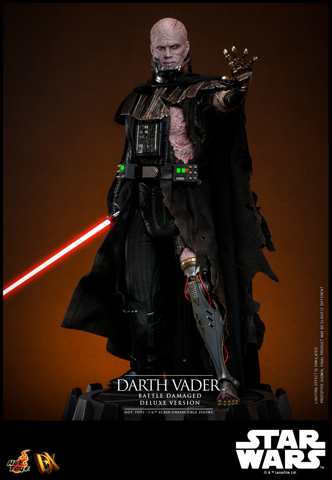 Hot Toys DX45B Star Wars - Darth Vader (Battle Damaged) (Deluxe Version) (Special Edition)