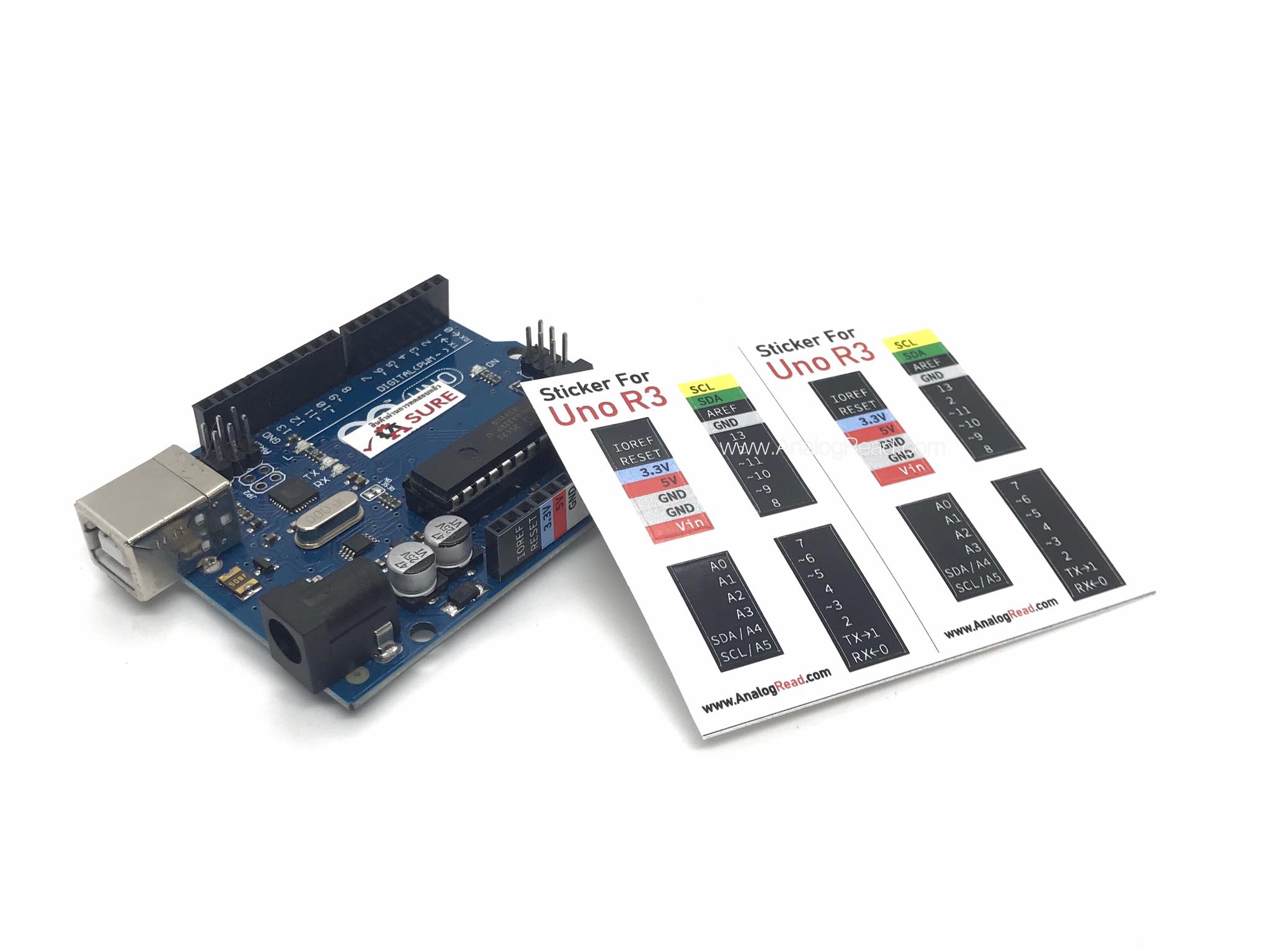 Sticker สำหรับบอร์ด Arduino UNO R3