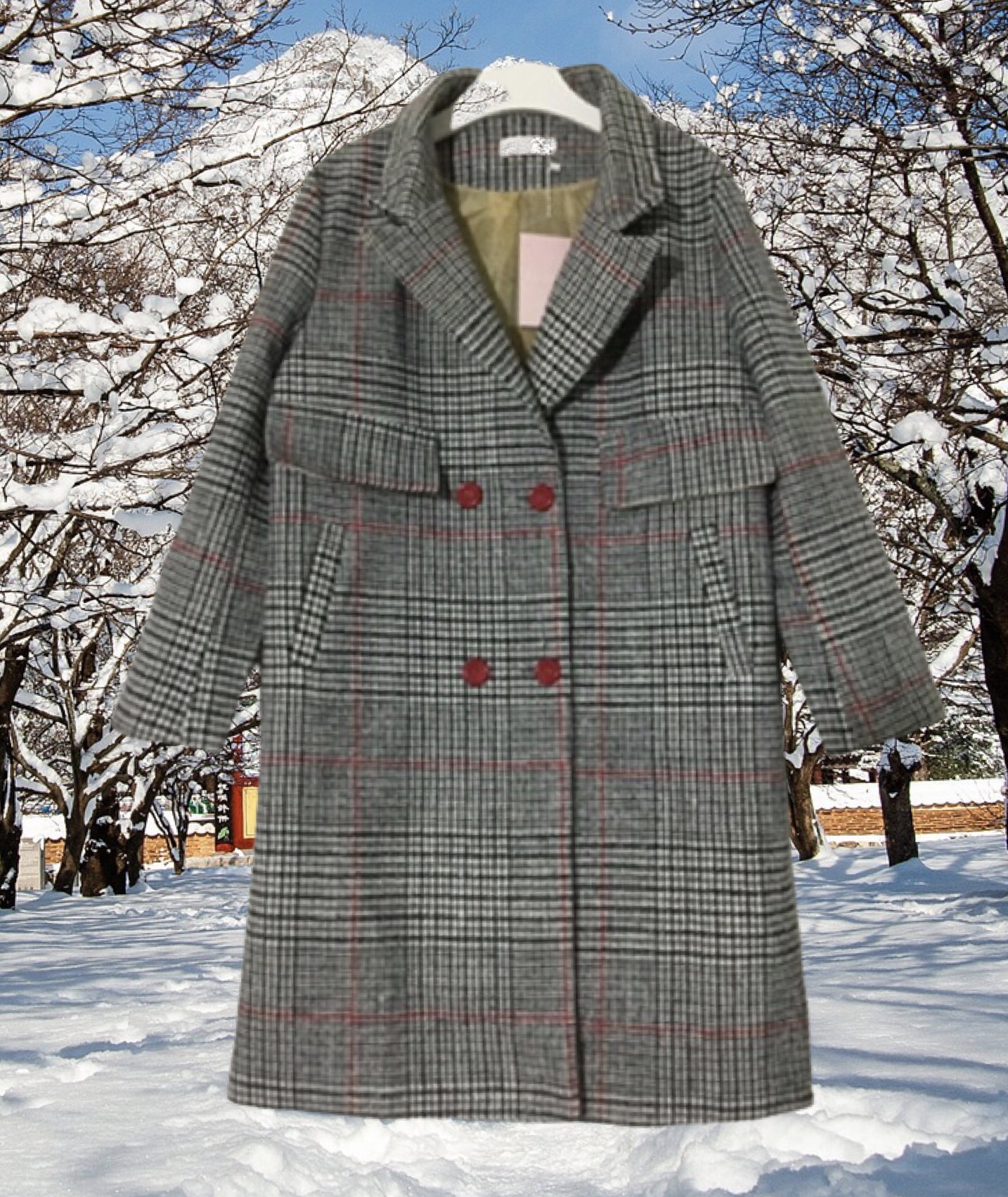 เสื้อโค้ทกันหนาวสไตล์สาวเกาหลี