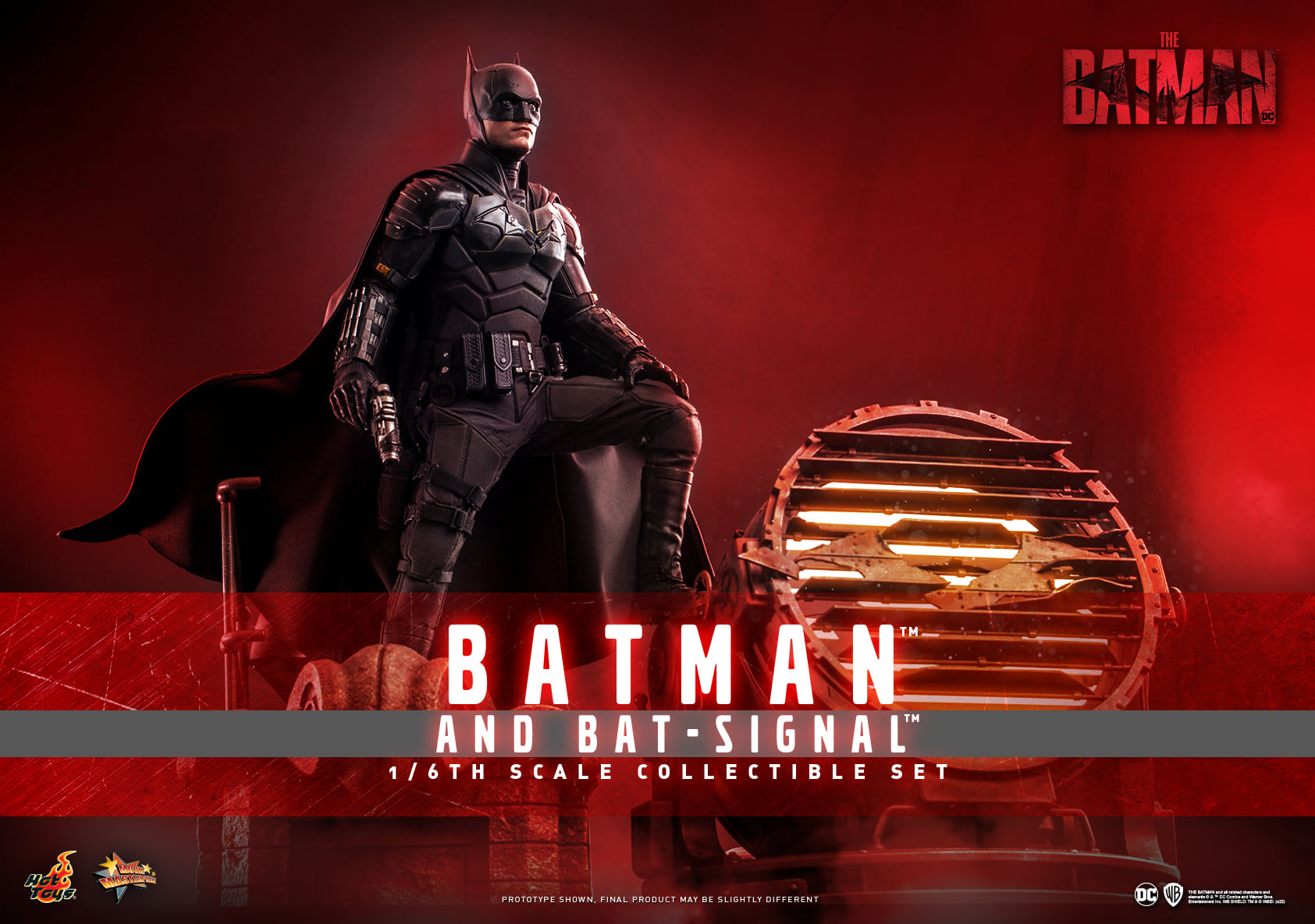 Hot Toys MMS641 1/6 The Batman - Batman and Bat-Signal