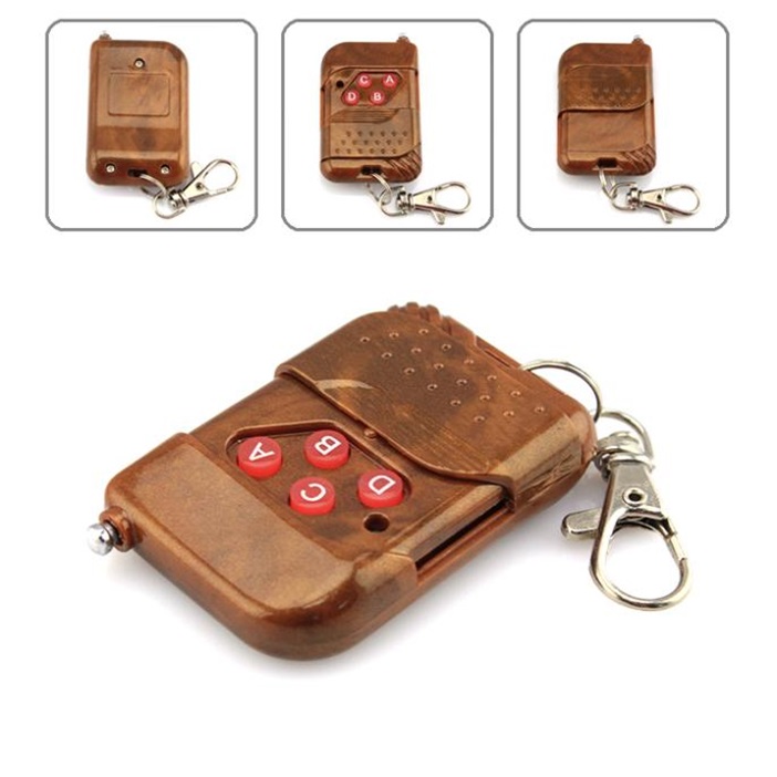 Wireless Remote Control 4 CH (2262/2272) โมดูลรีโมทไร้สาย 4 ช่องแบบกดติดปล่อยดับ แถมถ่าน