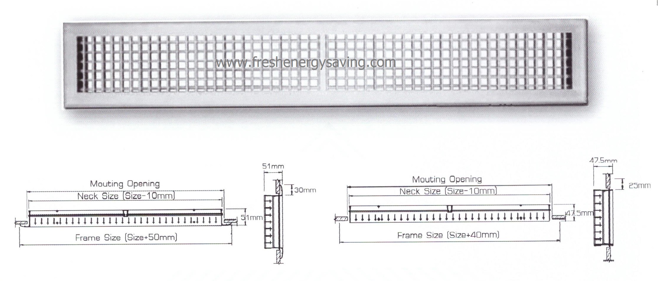 หัวจ่ายแอร์ (Supply Air Register)