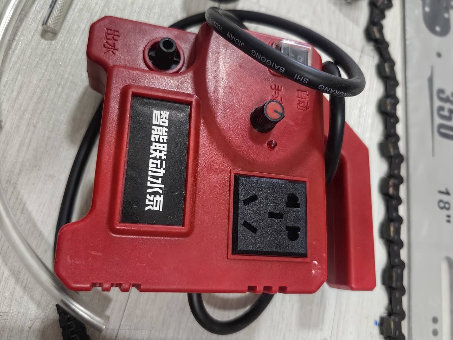 ES34 เลื่อยโซ่ตัดผนังปูน ขนาด 18 นิ้ว 7600 วัตต์ พร้อมปั๊มน้ำหล่อ