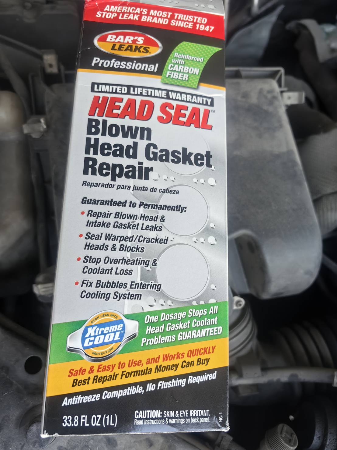 CARE24 น้ำยาซ่อมปะเก็นฝาสูบแตก ฝารา้ว เสื้อร้าว แก้น้ำดัน มีฟองอากาศดันน้ำในหม้อน้ำ Made in USA