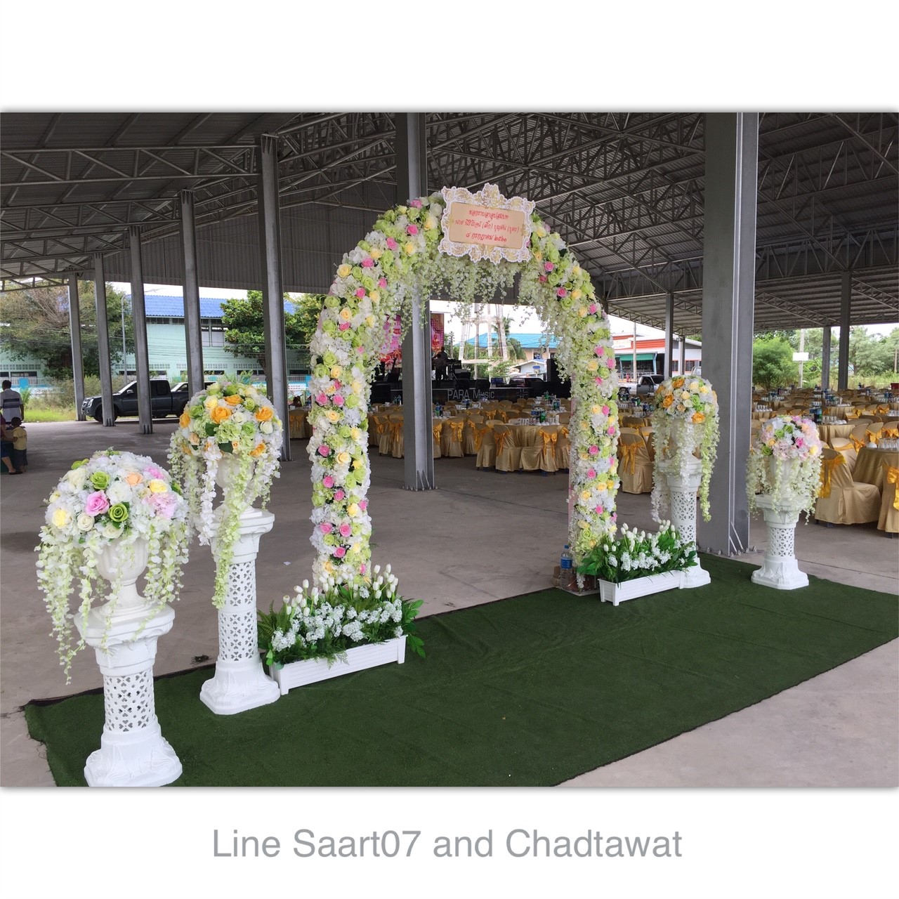 ซุ้มถ่ายภาพงานบวช
