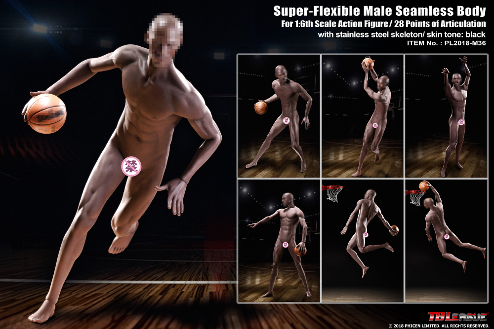 TBLeague PL2018-M36B Super-Flexible 1/6 Male Seamless Body