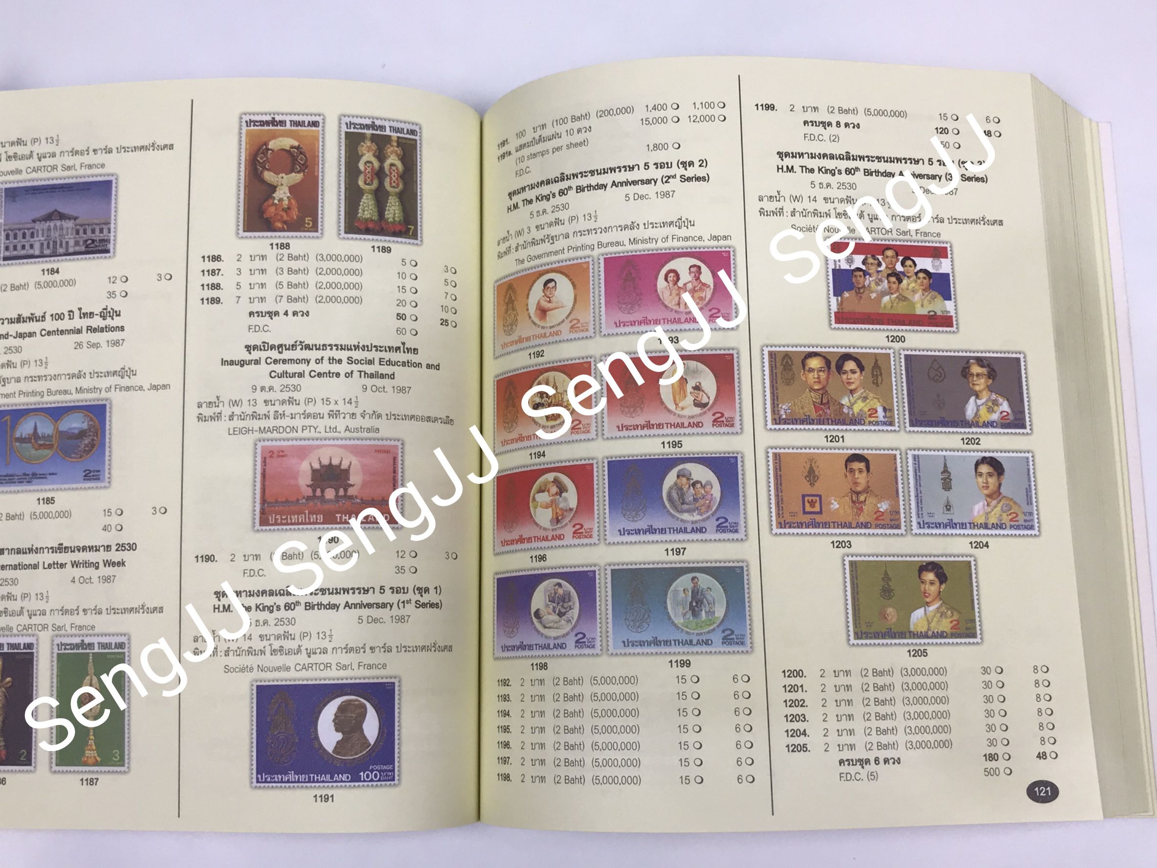 คู่มือสะสมแสตมป์ไทย ถึงปี พ.ศ 2547 ( ค.ศ.2014 ) + ค่าส่ง EMS 60 บาท