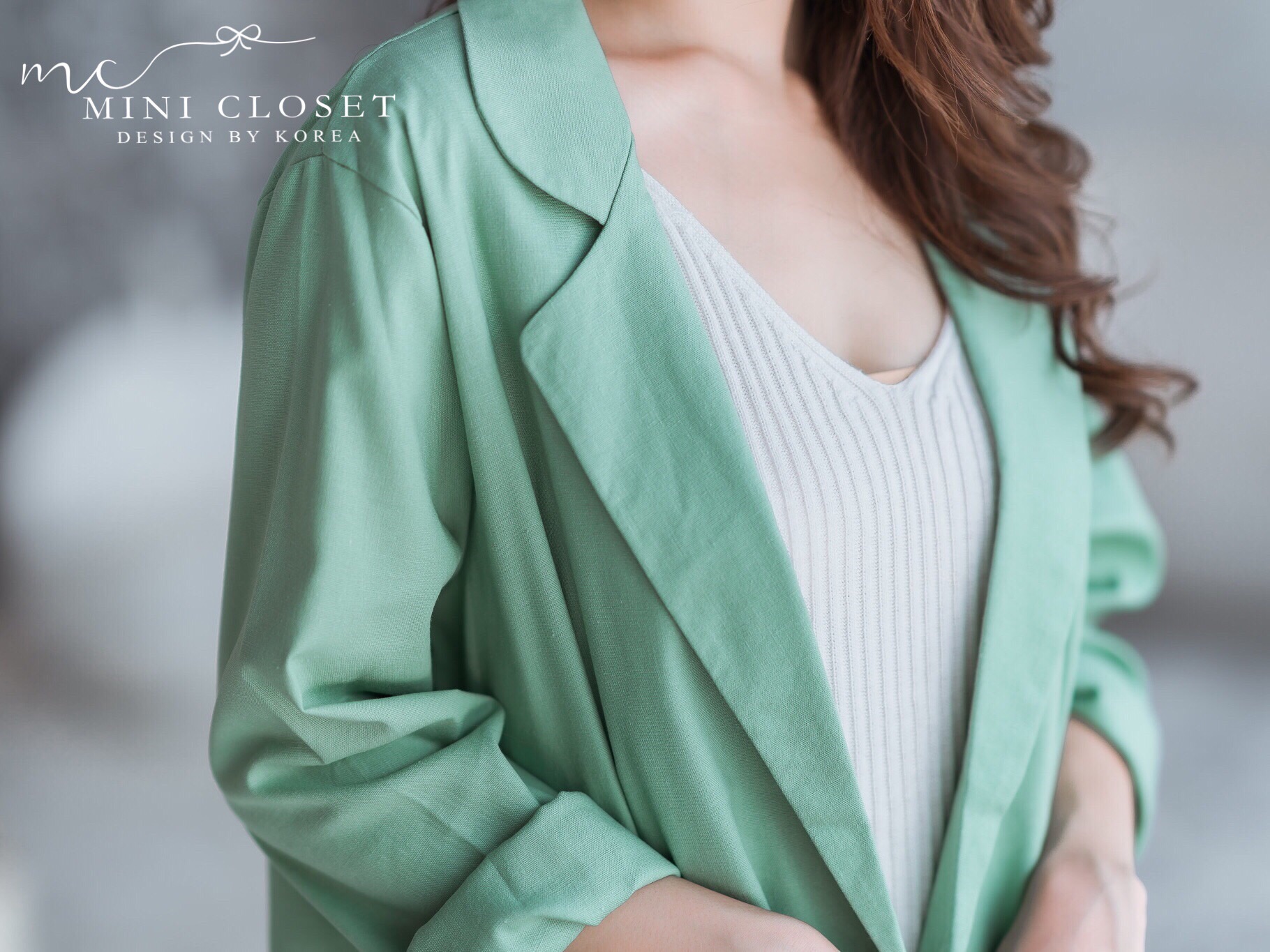 Blazer เบลเซอร์ เสื้อสูทสไตล์เกาหลี ทรงสวยผ้าลินินรีดง่าย