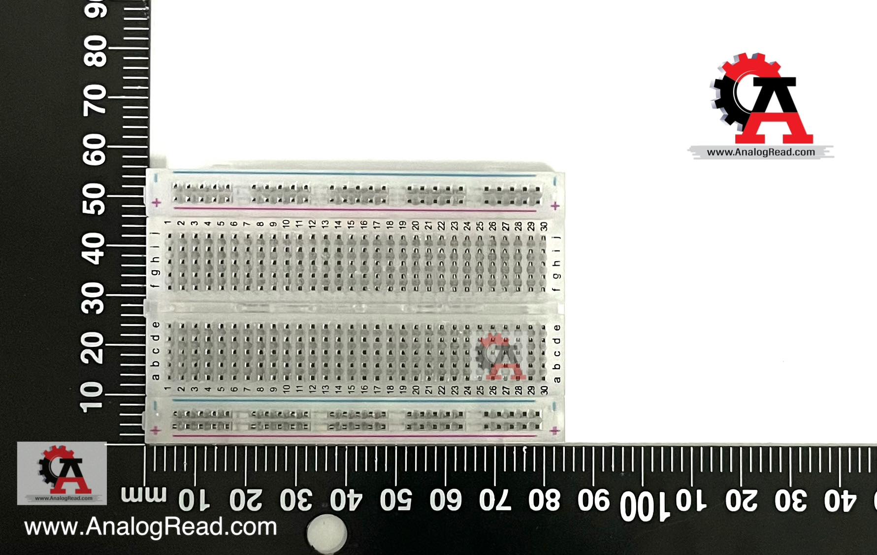 Breadboard 400 holes (แบบใส)
