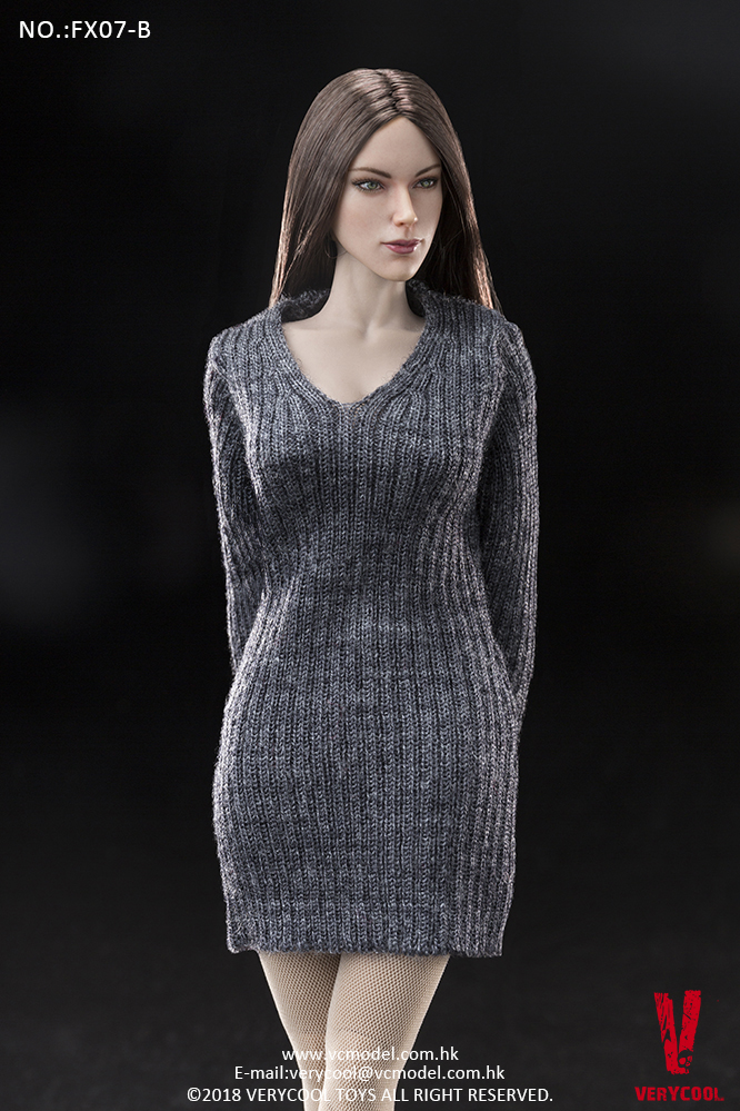 VERYCOOL FX07A Supermodel Head Sculpt + Female Body Set (Golden straight)