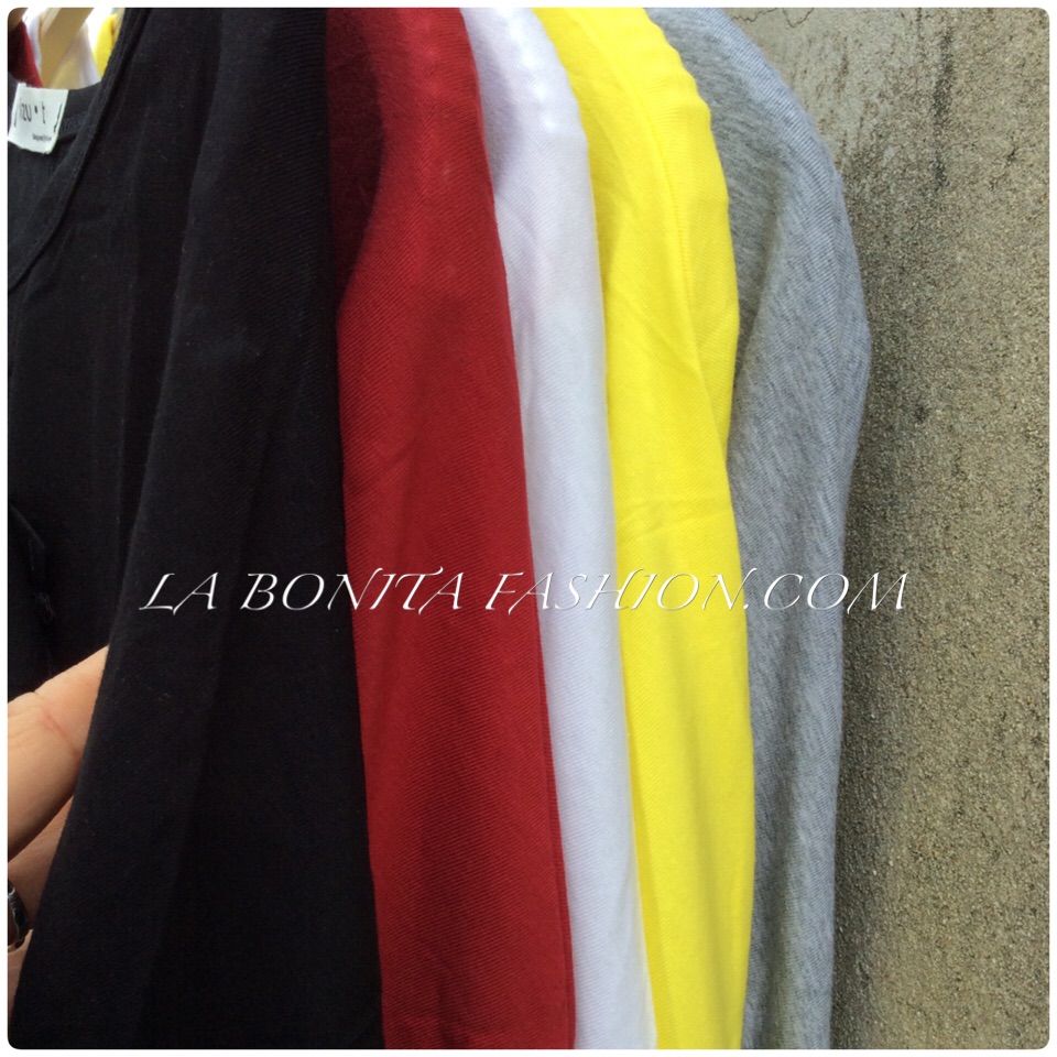 เสื้อยืดคอกลม ทรงboy แขนสามส่วน ผ้านุ่มเนื้อดี ทรงสวยเหมือนนางแบบใส่