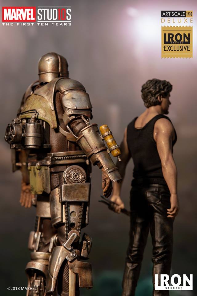 Iron Studios Deluxe Art Scale 1/10 Tony Stark & Mark I (EX)