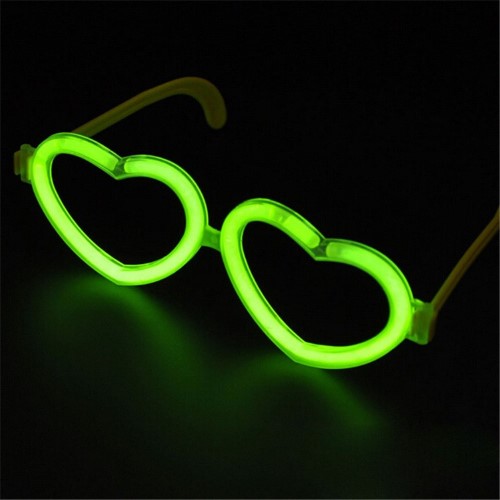 แว่นเรืองแสง หักแล้วเรืองแสง รูปหัวใจ