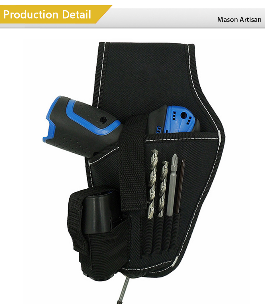 P02 กระเป๋าใส่สว่านไร้สายพกพา คาดเอว