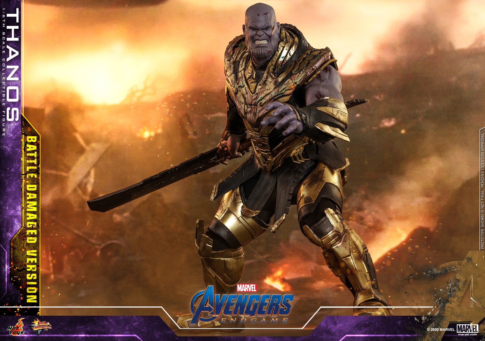 Hot Toys MMS564 Avengers: Endgame 1/6 Thanos (Battle Damaged Version) (16)