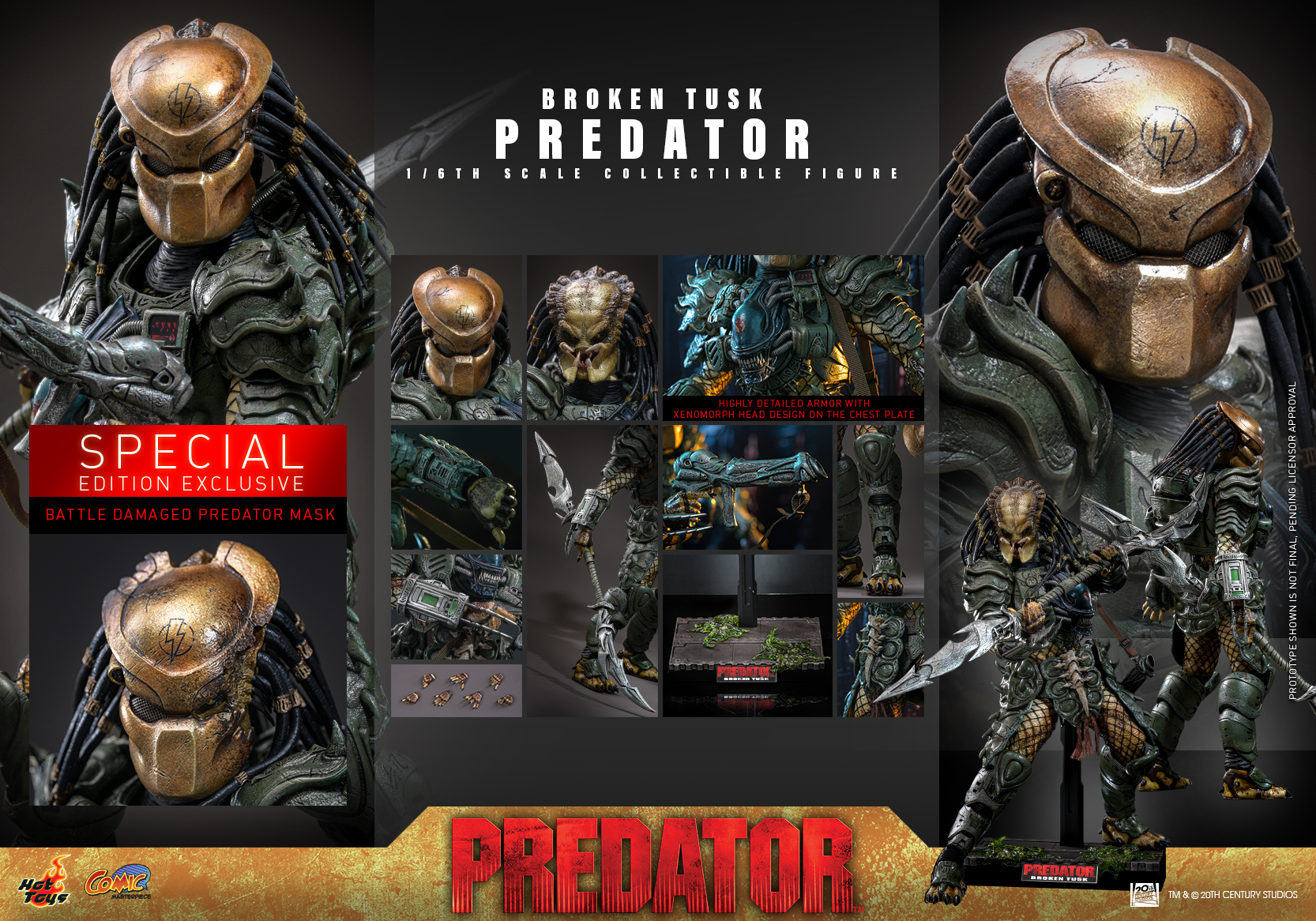Hot Toys CMS029B Broken Tusk Predator (Special Edition)