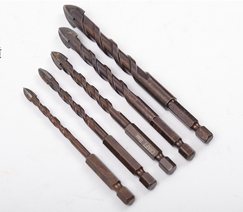 DH07 ชุดดอกเจาะปูน กระเบื้อง กระจก แกรนิตโต้ 4-10 มิล ฟันคมพิเศษ 4 ฟัน เจาะง่าย เร็ว แกนหกเหลี่ยม 1/4