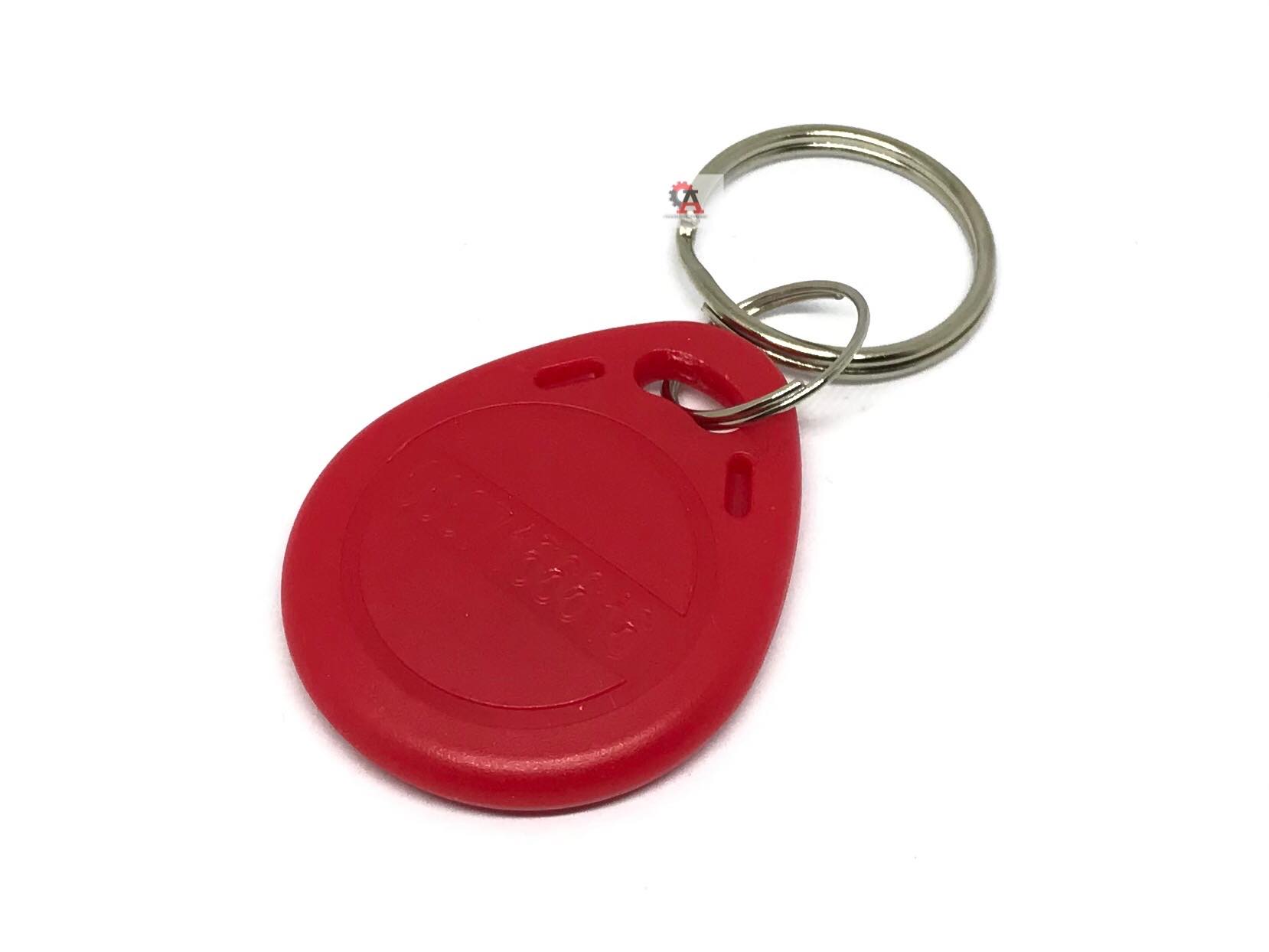 คีย์การ์ด ความถี่ 125KHz RFID Tag Mifare (125 KHz) สีแดง สต็อกไทยส่งไว