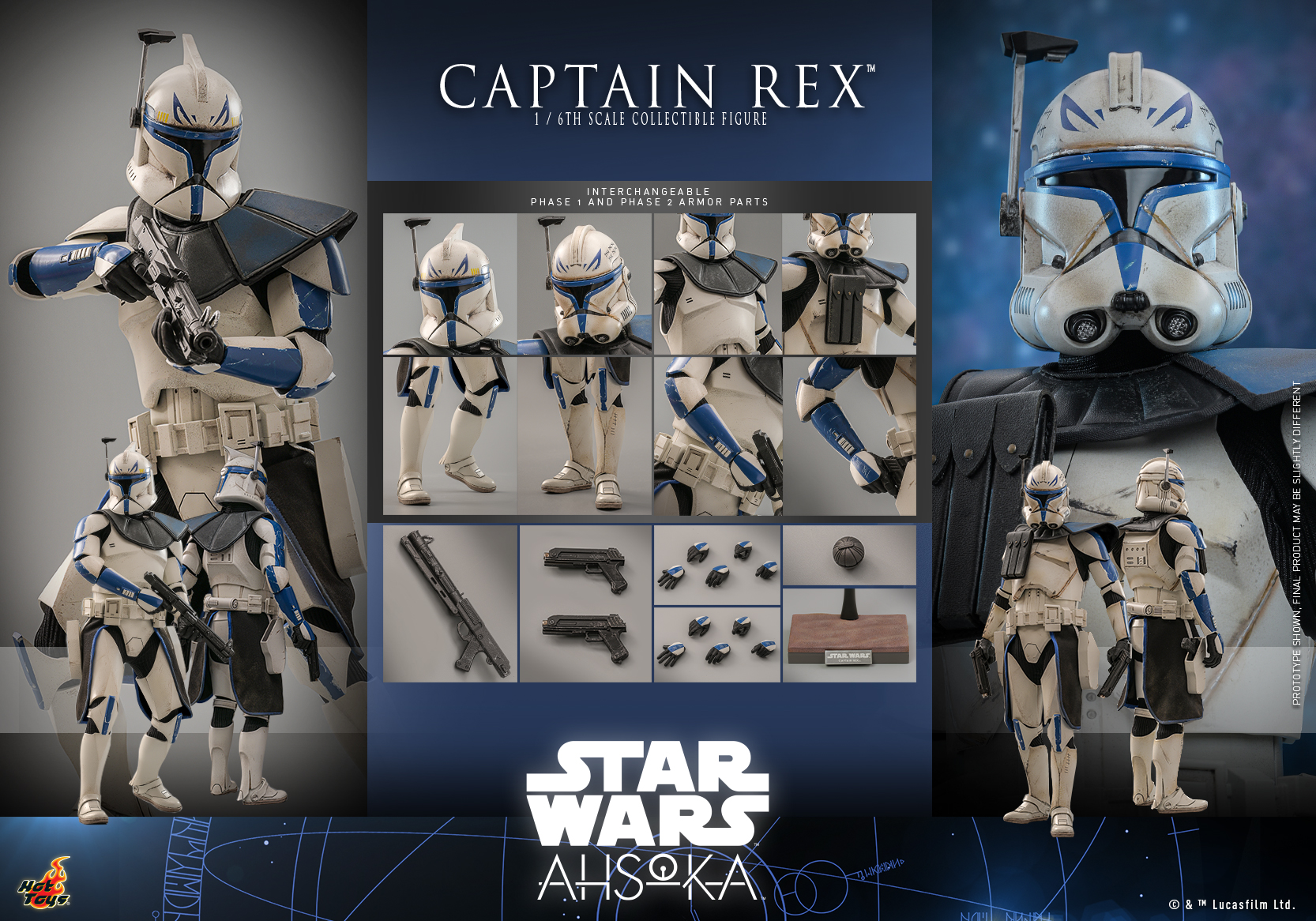 Hot Toys TMS119 1/6 Star Wars: Ahsoka™ - Captain Rex™