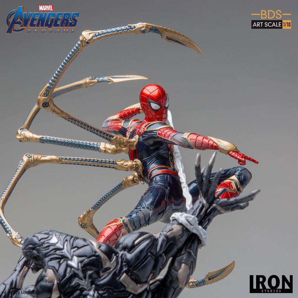 Iron Studios BDS Art Scale 1/10 Avengers: Endgame - Iron Spider Vs Outrider