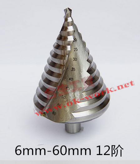 ST07 ดอกเจาะสเตนเลส step drill 6-60 mm เกรด HSS