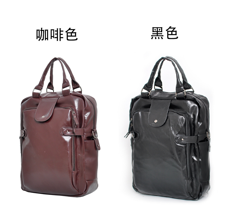 พร้อมส่ง กระเป๋าเป้สะพายหลัง ปรับถือหรือสะพายข้างได้ ใส่คอมพิวเตอร์ผู้ชาย แฟขั่นเกาหลี