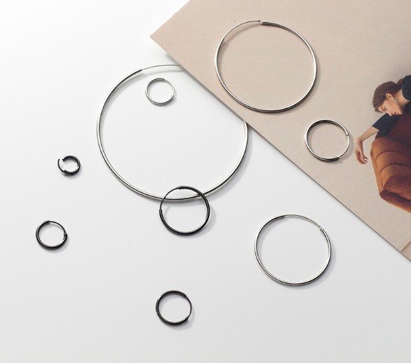 “เช็คสินค้าทัก line ก่อนโอนนะคะ”ต่างหูสำหรับผิวแพ้ง่าย เงินแท้ 92.5% ห่วง (ราคา/ข้าง)_ES816 (Plainy H)