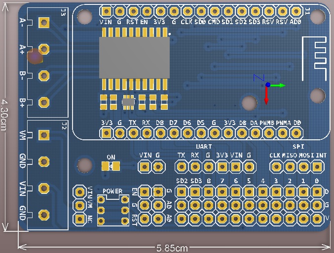 NodeMCU Motor shield for ESP-12E