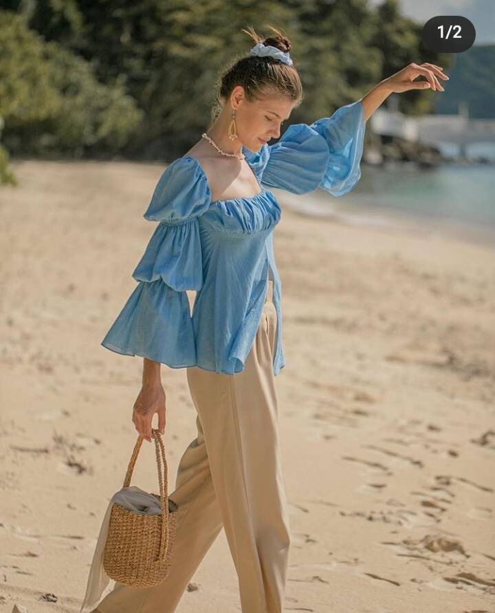 เสื้อแบบคุณญาญ่าใส่ ผ้าเหมือนที่คุณญาญ่าใส่เป๊ะๆ