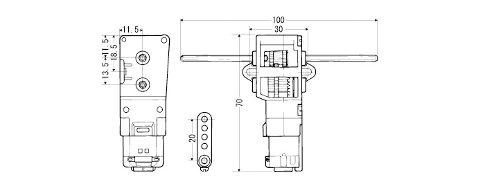 3-Speed Crank Axle Gearbox