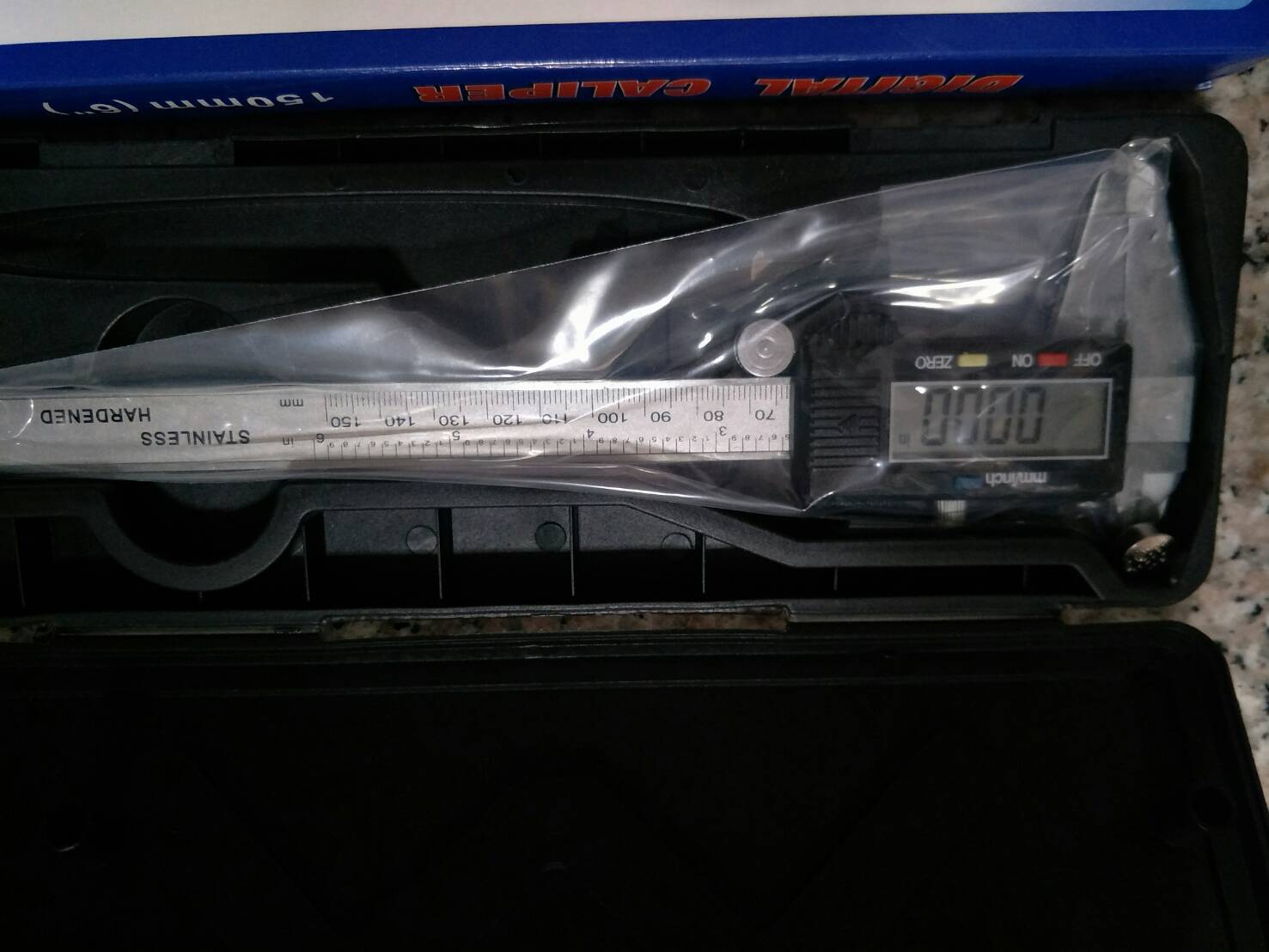 R14 เวอร์เนีย ดิจิตอล อลูมิเนียม ไม่เป็นสนิม ไม่เป็นแม่เหล็ก ขนาด 6 นิ้ว สำหรับวัดหยาบ