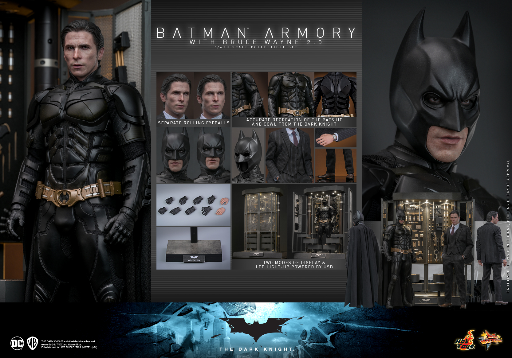 Hot Toys MMS750 The Dark Knight - Batman Armory with Bruce Wayne (2.0)