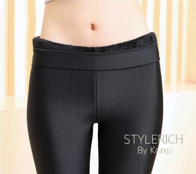 เลคกิ้งสไตล์เกาหลี เนื้อผ้าดี๊ดี ด้านในบุขน ใส่ไปที่อากาศหนาวๆได้เลย