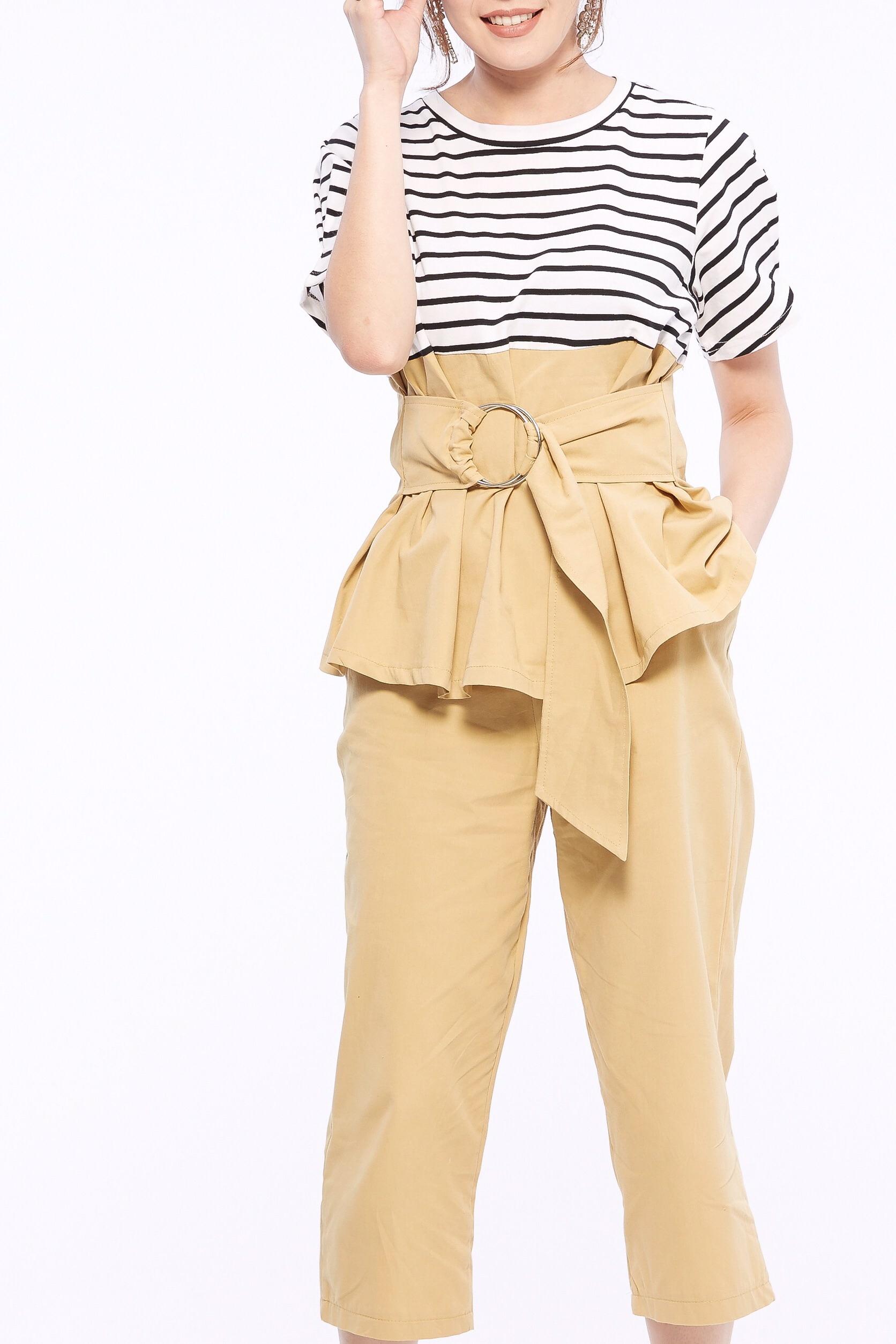 ชุดเซ็ท2ชิ้น ชุดเซ็ทผู้หญิง ชุดเสื้อ+กางเกงขายาว เข้าเซตสวยๆชิคๆ