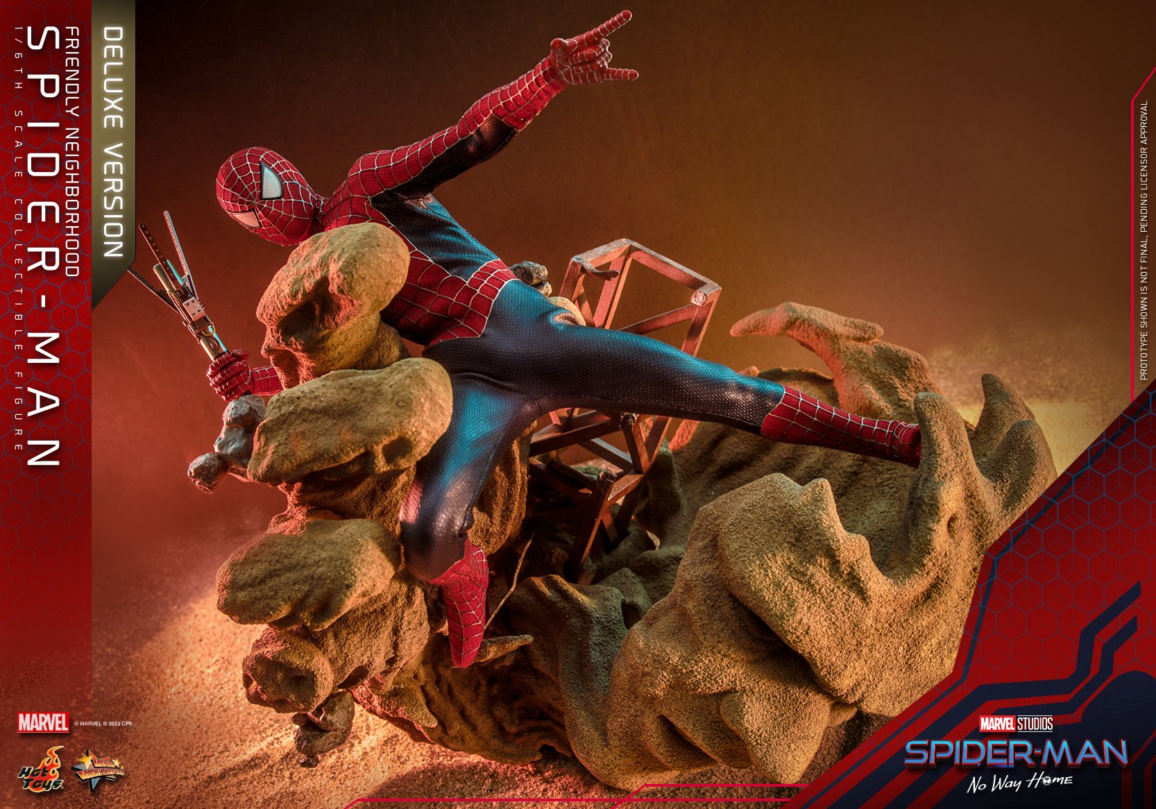 Hot Toys MMS662 1/6 Spider-Man: No Way Home - Friendly Neighborhood Spider-Man (Deluxe Version)