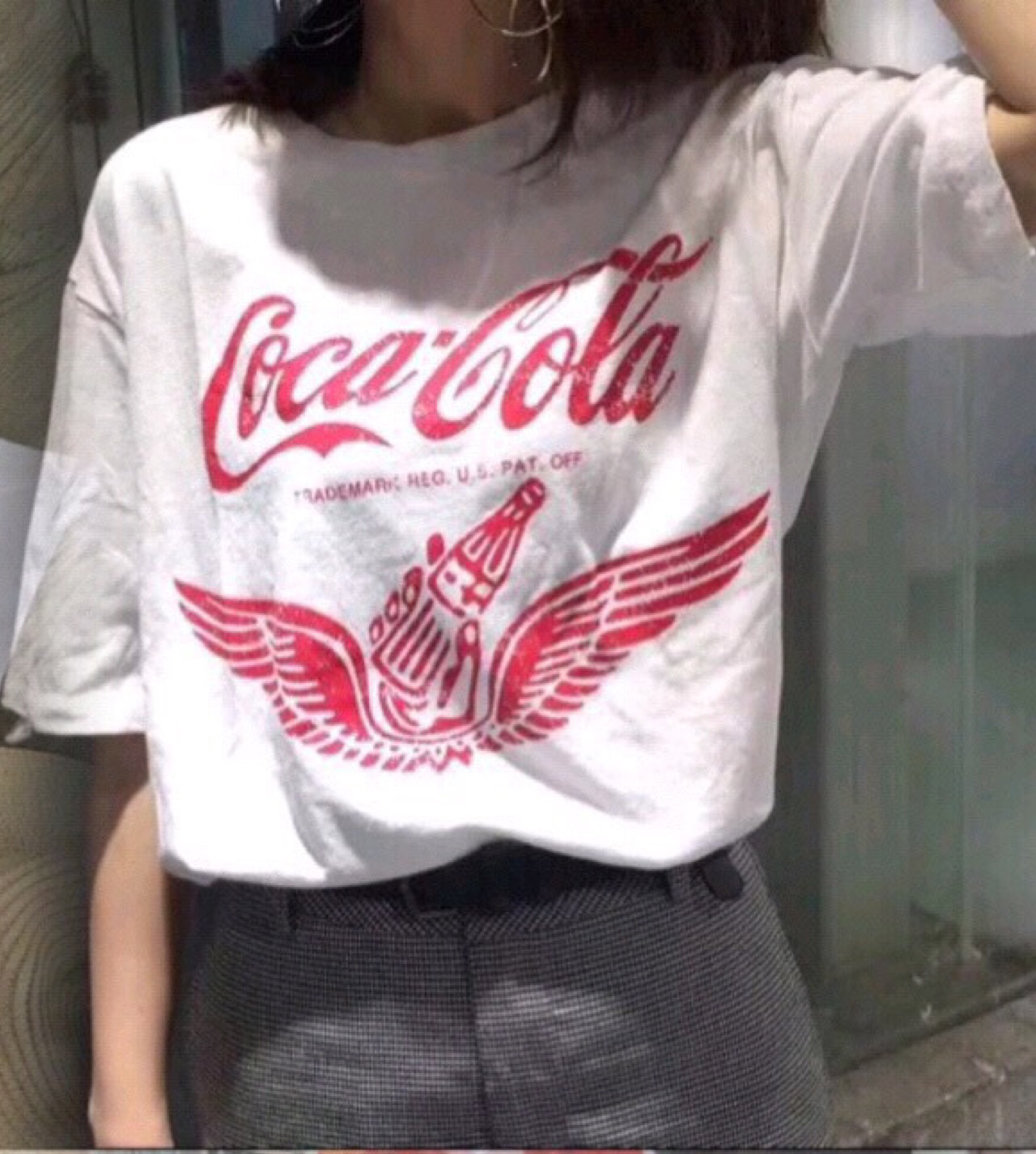 เสื้อยืดโค้กCoca Cola แต่งขาดๆเซอร์ๆ