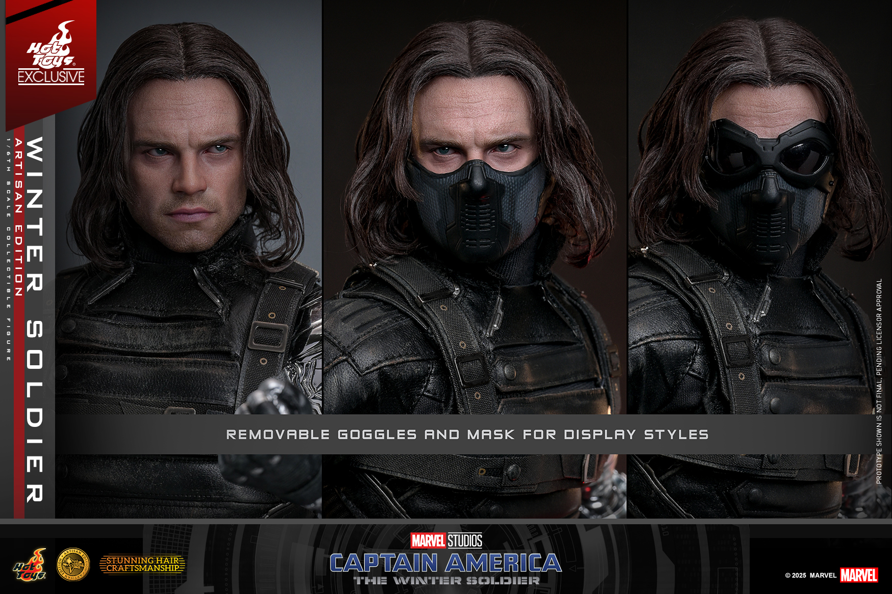 Hot Toys MMS790AEB Captain America: The Winter Soldier - Winter Soldier (Artisan Edition) (Special Edition) [Hot Toys Exclusive]
