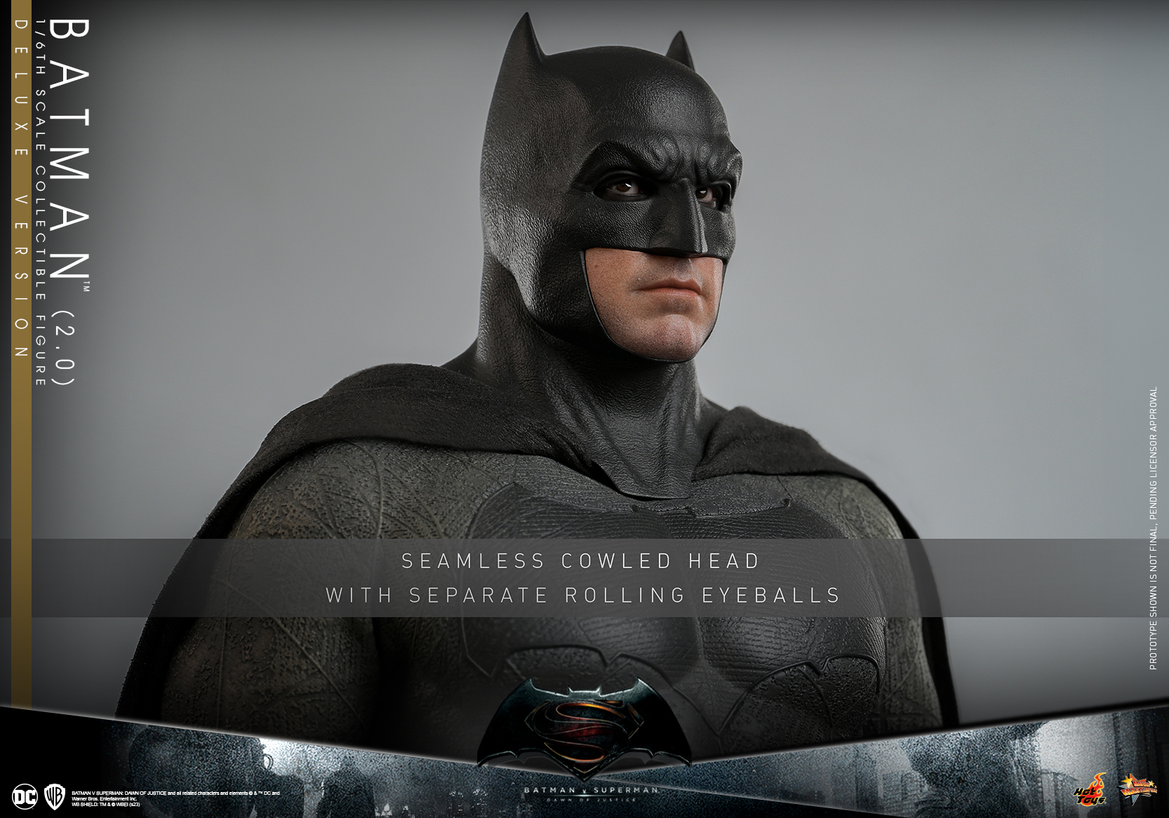 Hot Toys MMS732 1/6 Batman v Superman: Dawn of Justice - Batman (2.0) [Deluxe Version]
