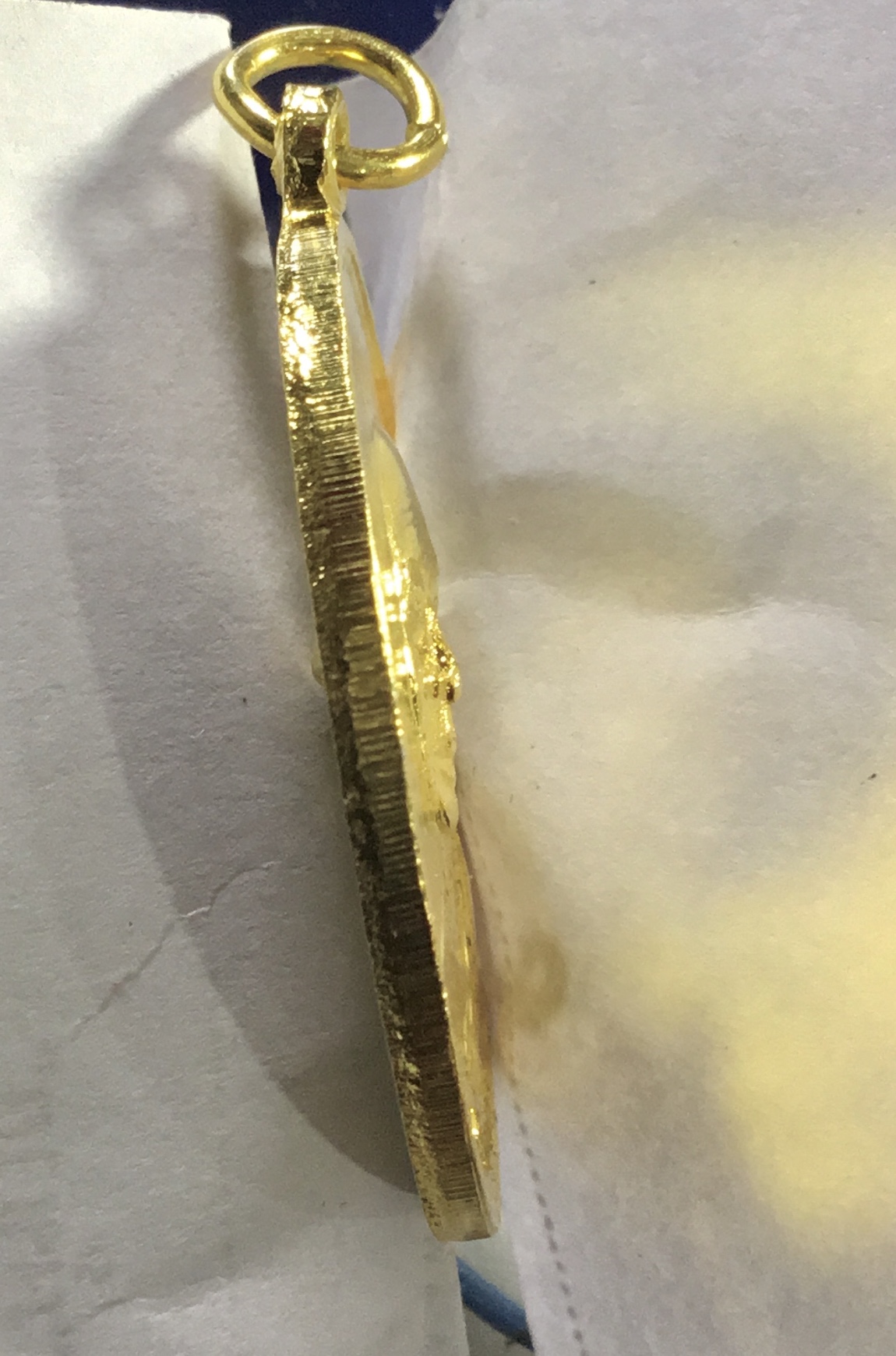 เหรียญญาณวโร สมเด็จพระพุทธโฆษาจารย์ เจริญ หลังท่านเจ้าคุณนรรัตน์ ราชมานิต เนื้อทองแดงกะไหล่ทอง