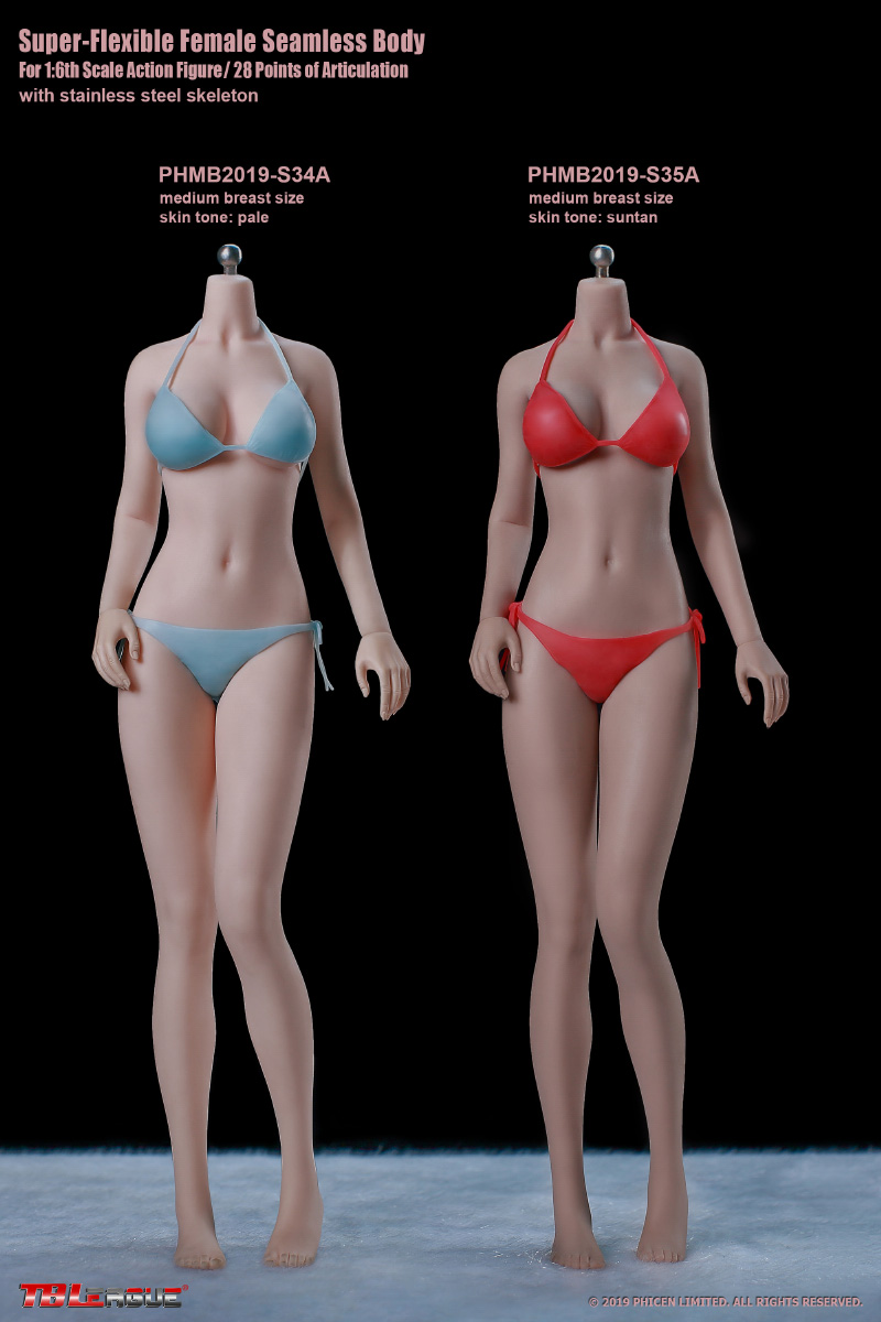 TBLeague S35A 1/6 Super-Flexible Female Seamless Body (medium breast / suntan)