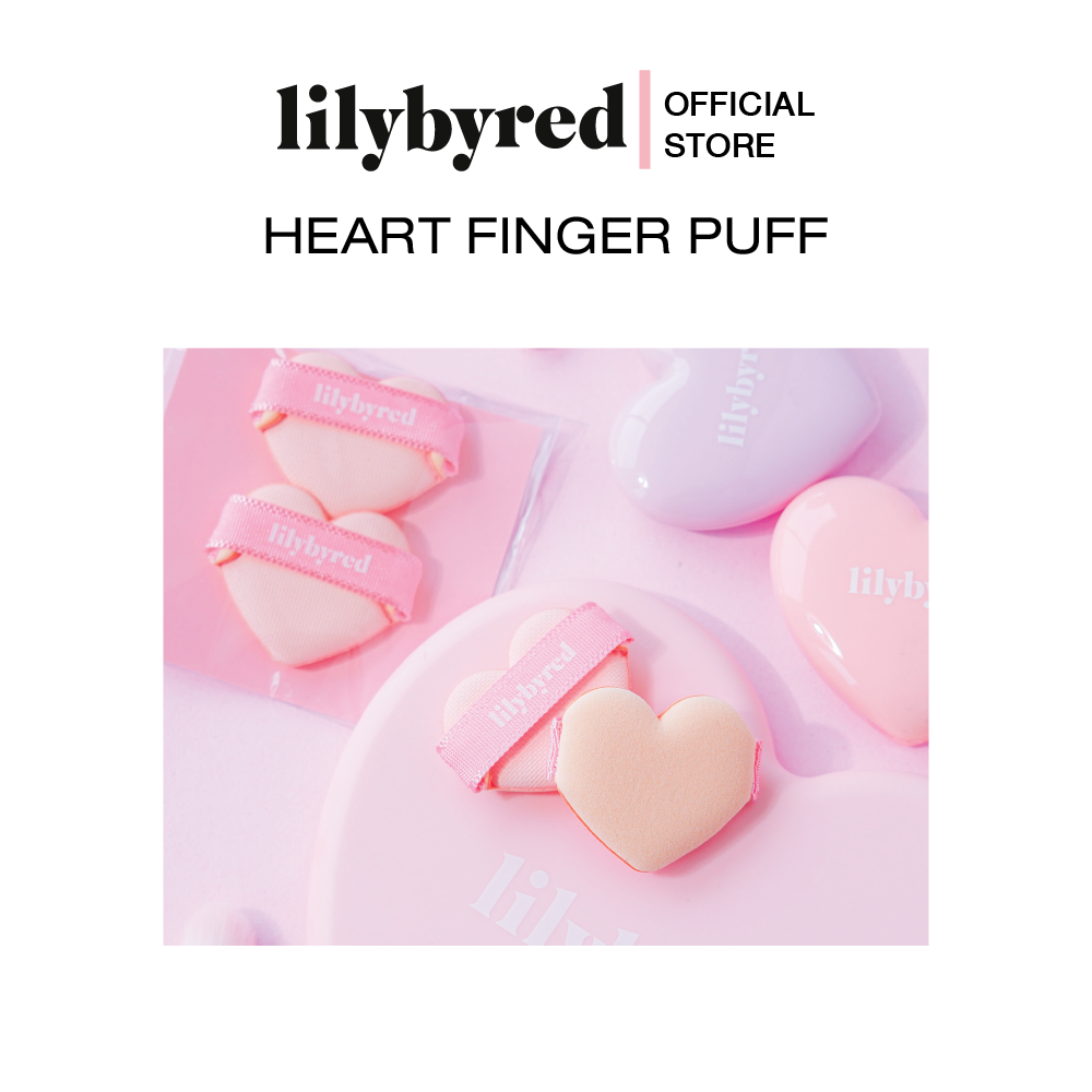 LILYBYRED HEART FINGER PUFF (2ชิ้น)