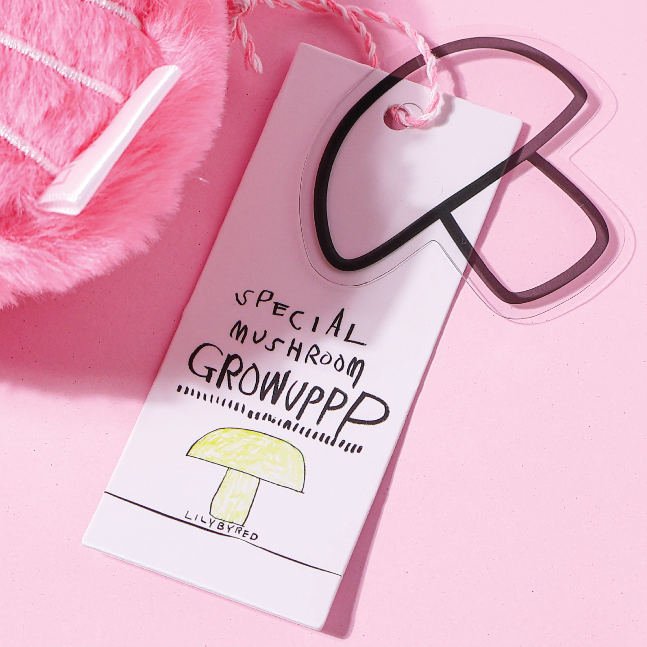 [ Grow upp collection] LILYBYRED MUSHROOM POUCH (กระเป๋ากระต่าย ไม่มีเครื่องสำอาง)