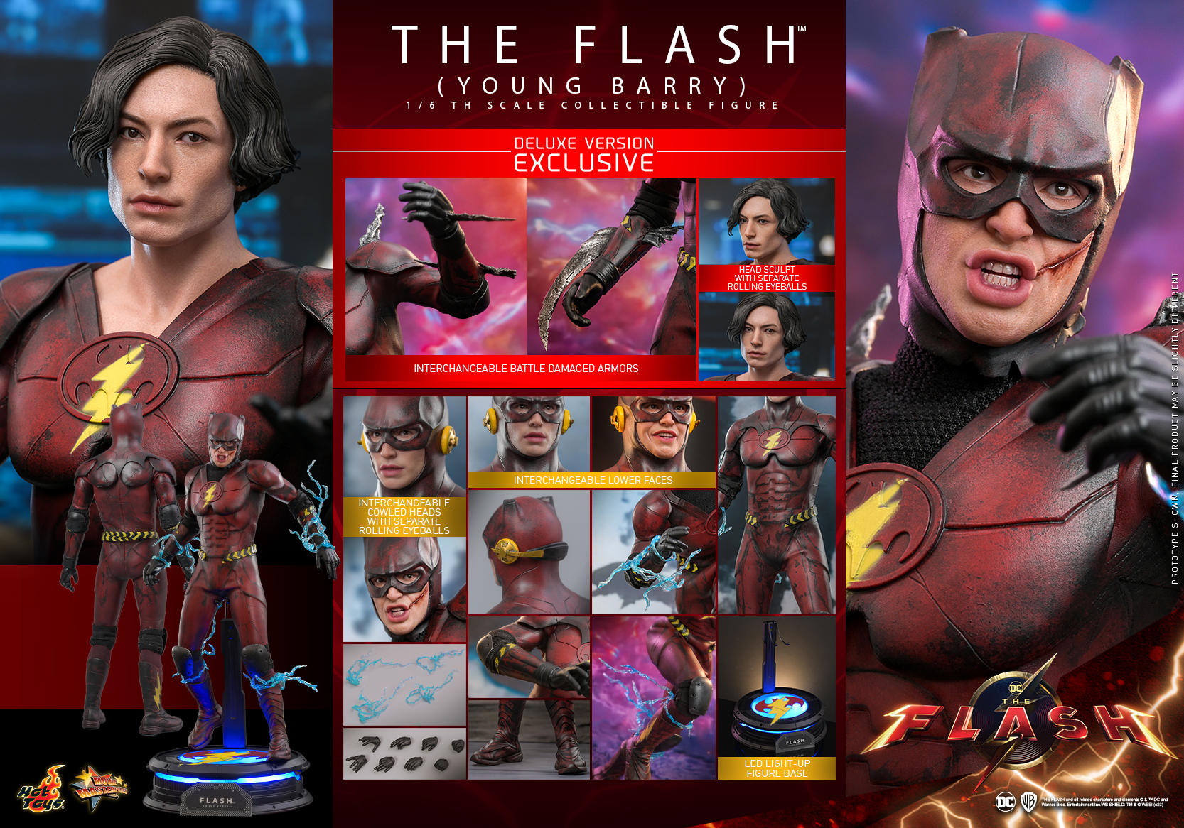 Hot Toys MMS724 1/6 The Flash - The Flash (Young Barry) [Deluxe Version]