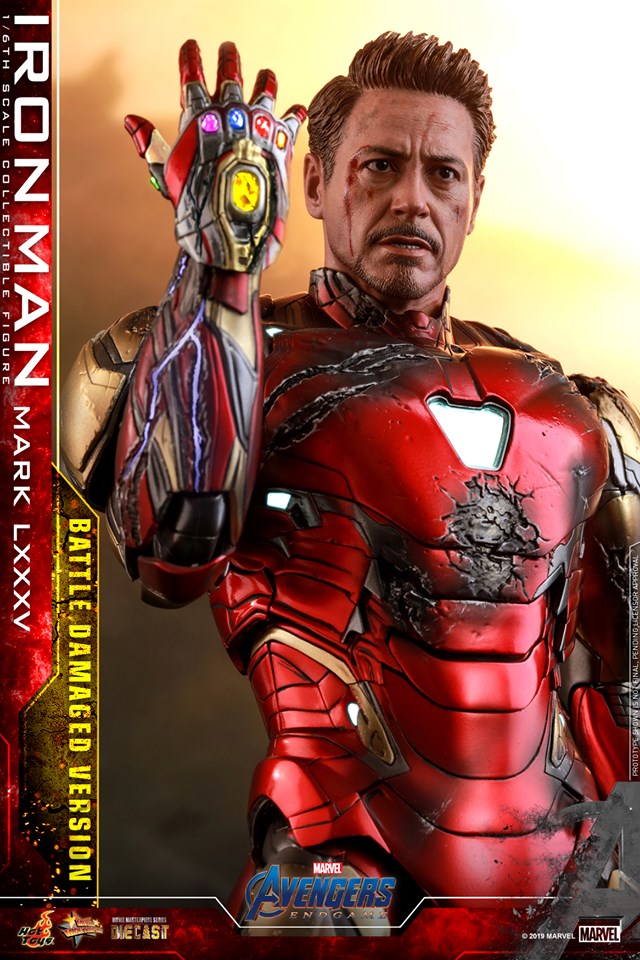 Hot Toys MMS543D33 Avengers: Endgame 1/6 Iron Man Mark LXXXV (Battle Damaged Version)