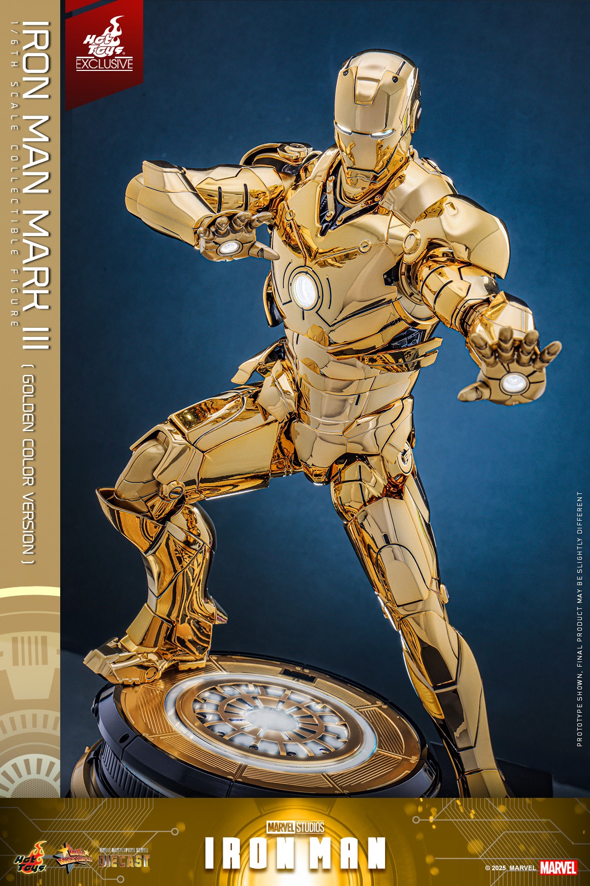 Hot Toys MMS764D69 Iron Man - Iron Man Mark III (Golden Color Version) [Hot Toys Exclusive]