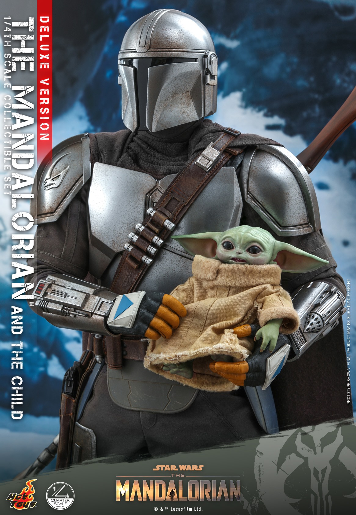 Hot Toys QS017 1/4 Star Wars™ The Mandalorian™ - The Mandalorian & The Child (Deluxe Version)