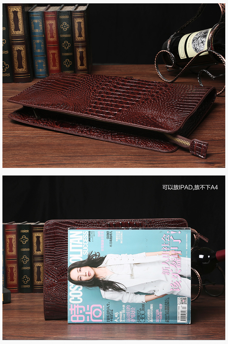 พร้อมส่ง กระเป๋าคลัทซ์ผู้ชายหนัง Pu ใส่ Ipad และ Tab ขนาด 8 นิ้ว