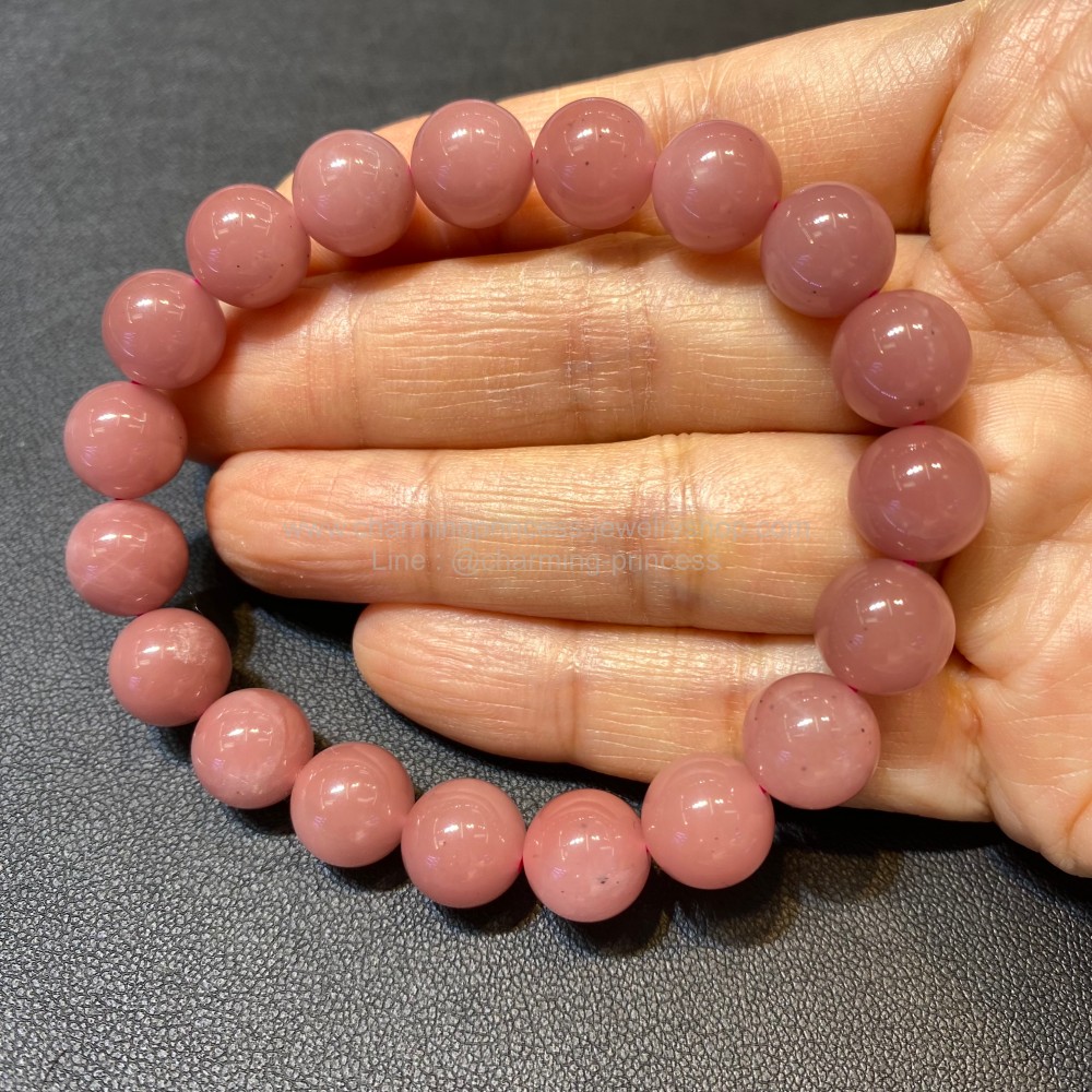 Guava Quartz ควอตซ์สีฝรั่ง 10 มม เปรียบเสมือนเป็นอัญมณีแห่งความรัก