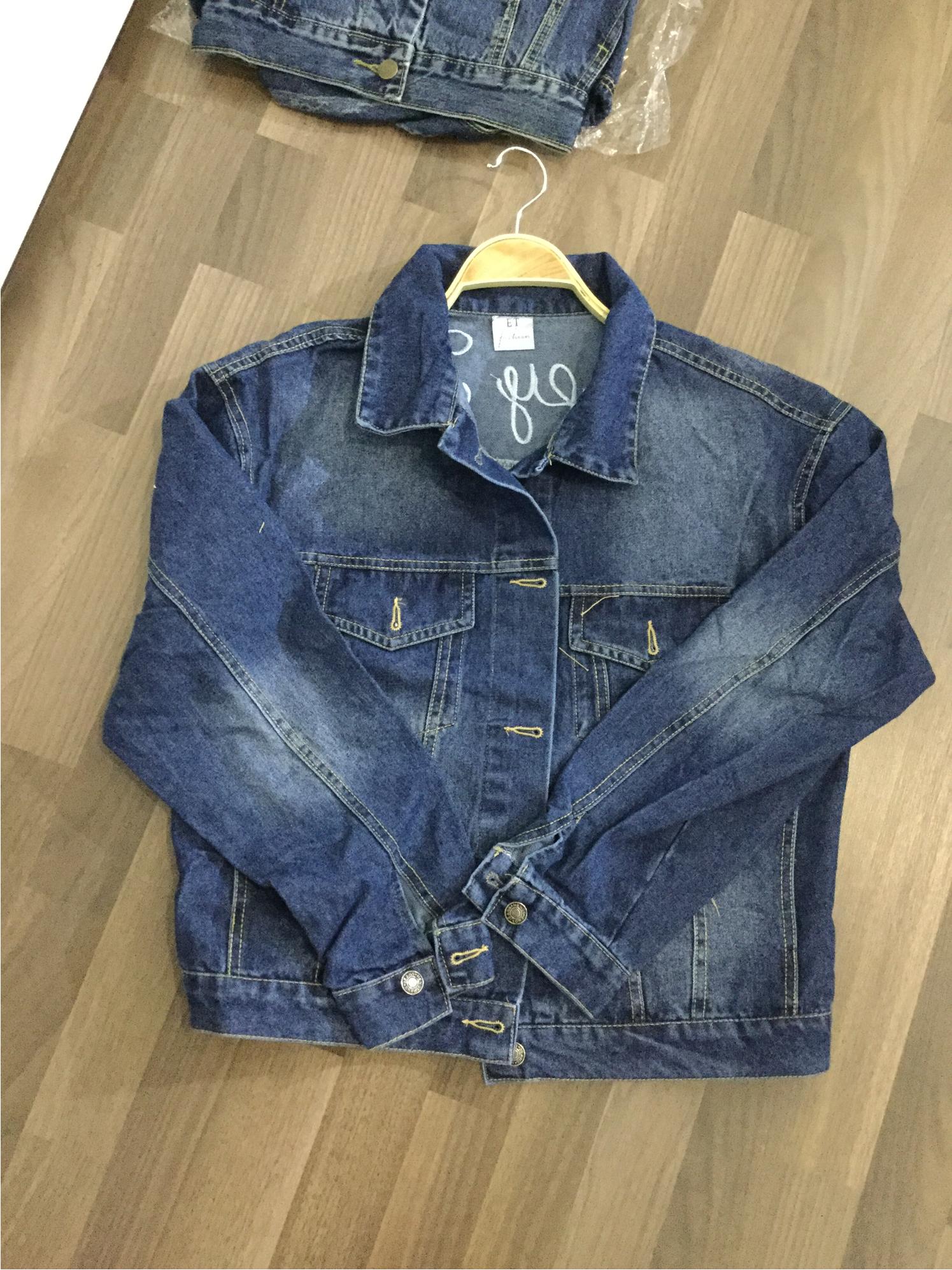 Flamingo Jacket Denim เสื้อแจ็คเกตยีนส์ปักนกฟามิงโก้ แบบดาราเซเลบใส่ ผ้าดี ดีเทลงานปักลายนกฟามิง