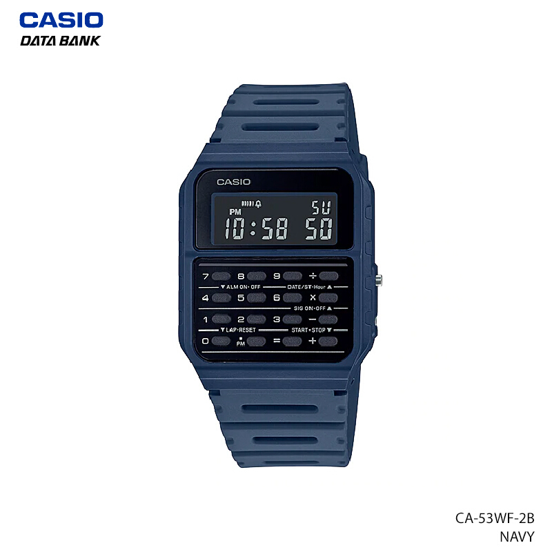 นาฬิกาข้อมือ CA-53WF DATA BANK | วัยหนุ่มสาว | นาฬิกา | CASIO CA-53 CA-53WF-1B CA-53WF-4B CA-53WF-2B CA-53WF-3B